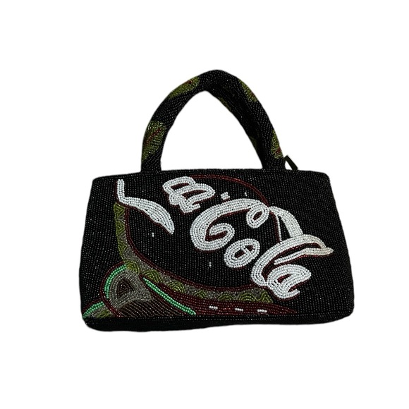 Vintage Coca Cola Beaded Purse Handbag Bag Y2K 90’s Unique Coke - Picture 2 of 4